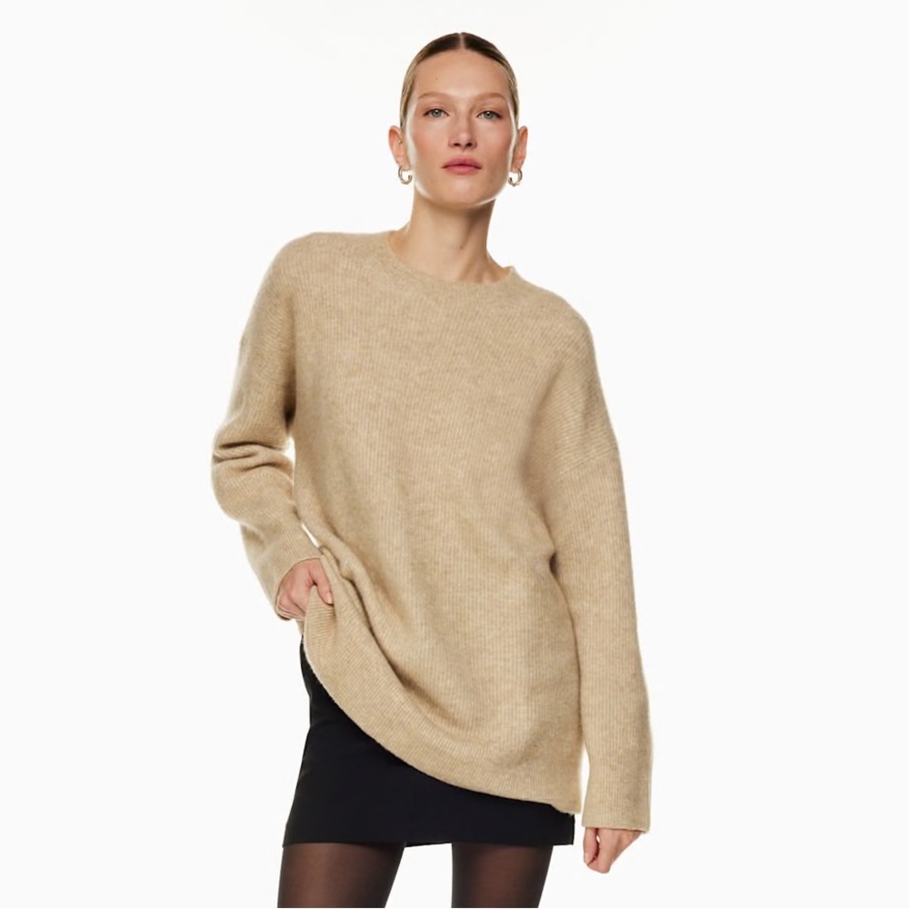 Babaton Aritzia Popova Merino Wool Crew Neck Sweater